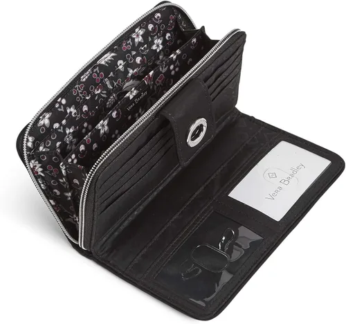 Miniatura 3 de Vera Bradley Cartera de sarga RFID Turnlock para mujer