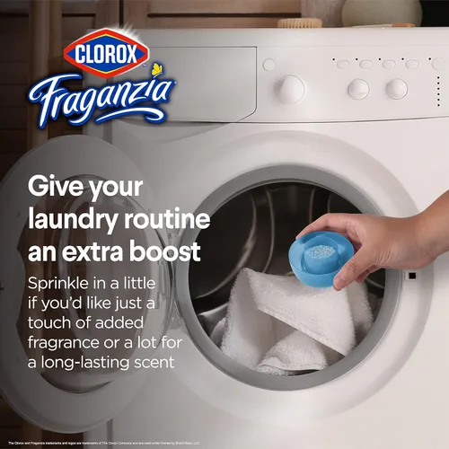 Miniatura 3 de Clorox Fraganzia Cristales Potenciadores de Aroma para Ropa con Fragancia Cielo Matutino - Perlas Aromáticas Perfumadas para el Lavado que Dejan
