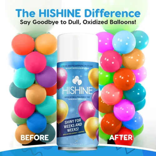 Miniatura 2 de HI-SHINE - Aerosol de globo de 12 onzas: niebla precisa, sin goteo, brillo instantáneo, mejora la decoración para cumpleaños, bodas, eventos