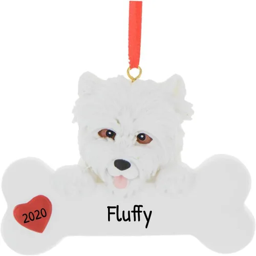 Miniatura 20 de Adornos de Navidad personalizados para perros 2024 – Adornos navideños de hueso de perro Husky para amantes de los perros, adorno de primera Navidad