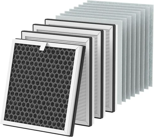 Miniatura 7 de Filtros de repuesto 3 en 1 H13 True HEPA para purificador de aire Pure Enrichment PureZone (PEAIRPLG) - 3 HEPA + 6 prefiltros