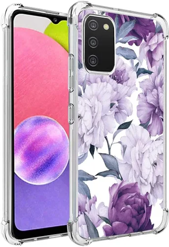Miniatura 3 de Funda para Galaxy A03S: Funda delgada y flexible de TPU para niñas y mujeres, funda de silicona suave con absorción de impactos, para Samsung Galaxy