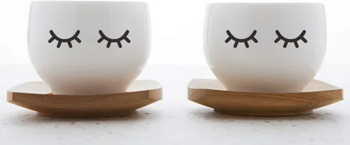 Miniatura 4 de Sleepy Eyes - Calcomanías de pared (12 pares) de pestañas para dormitorio de niñas, calcomanías de pared para niños, arte de pared con ojos