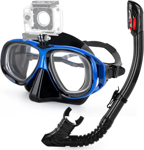 Miniatura 8 de Snorkeling Gear for Adults Youth, Nearsighted Anti-Fog Diving Mask & Silicone Dry Snorkel for Scuba Diving Spearfishing Freediving