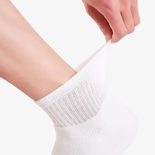 Miniatura 4 de Calcetines tobilleros para mujer, calcetines de algodón acolchados completos, 6 pares de calcetines atléticos antiampollas 7-1010-13