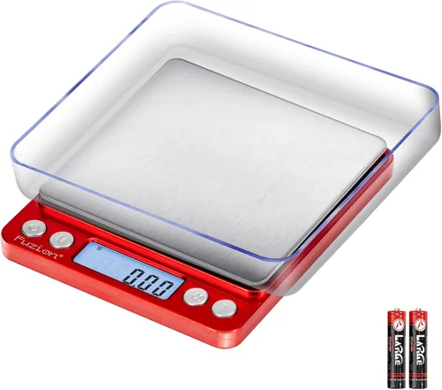 Miniatura 10 de Fuzion báscula digital de 0.01 gramos de precisión, básculas de alimentos mini de 500g para joyería pequeña, oro, hierba, especias - peso en gramos