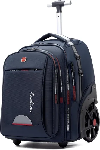 Miniatura 10 de WMHYLYH Mochila impermeable con ruedas de 20/22 pulgadas, Negro