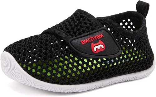 Miniatura 72 de BMCiTYBM Zapatos de bebé para niños pequeños, zapatillas de malla transpirable antideslizantes