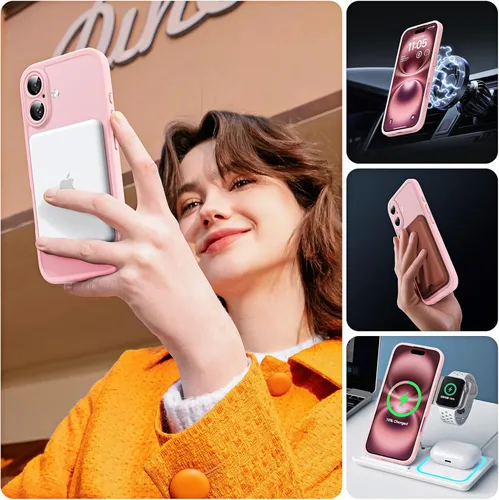 Miniatura 841 de TOCOL Funda para iPhone 11, compatible con Magsafe, protección completa de cámara, imanes integrados, protección contra caídas, funda translúcida