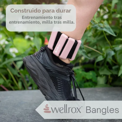 Miniatura 6 de Wellrox Brazaletes con peso, pesas ajustables para tobillo y muñeca para mujeres y hombres, juego de pesas de tobillo de 2 libras