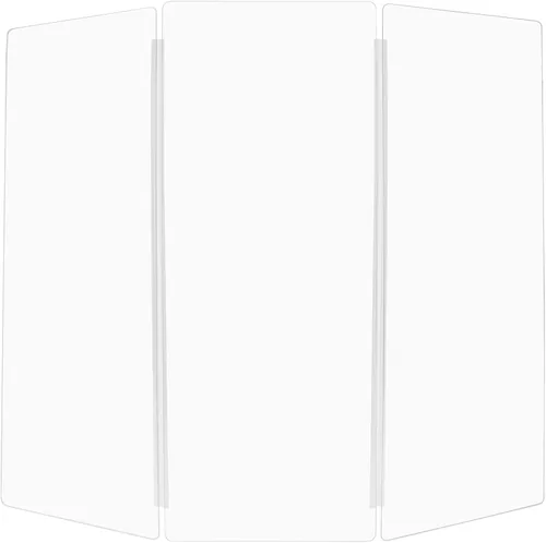 Miniatura 9 de PENNZONI Drum Shield de 5 pies con bisagras de plástico, viene con 3 paneles para tambor y bisagras de plástico, paneles de acrílico transparente