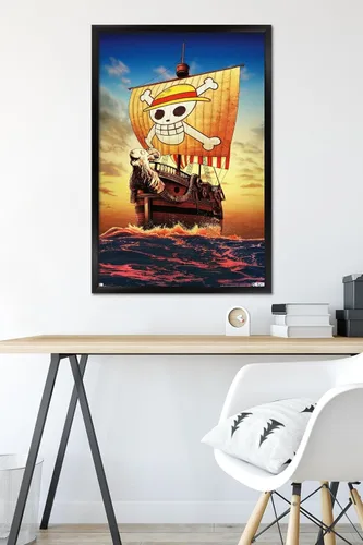 Miniatura 6 de Trends International Netflix One Piece - Póster de pared de una hoja, 34 pulgadas de largo x 22.4 pulgadas, versión enmarcada en negro