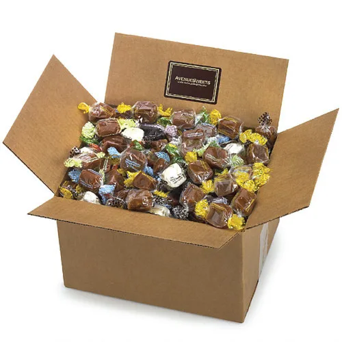 AvenueSweets - Caramelos suaves hechos a mano envueltos individualmente - Caja de 5 libras - Personaliza tus sabores