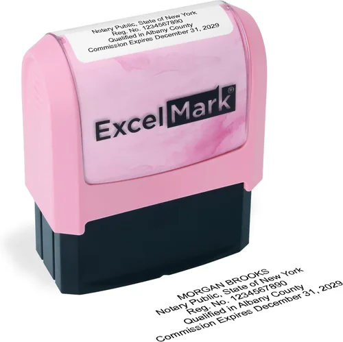 Miniatura 87 de ExcelMark Sello Notarial para los 50 Estados - Sello Oficial del Estado - Texas Negro