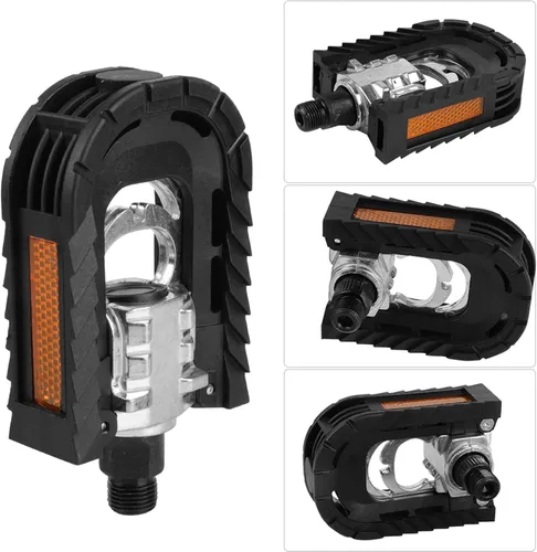 Miniatura 6 de Yosoo Health Gear 1 par de pedales de bicicleta plegables de metal, pedales de bicicleta plegables negros, pedales de bicicleta antideslizantes