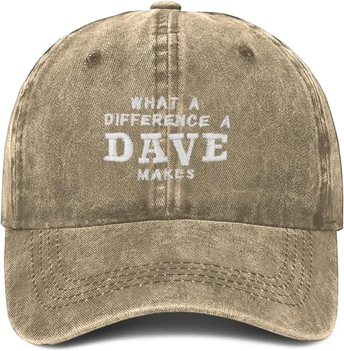 Miniatura 21 de What A Differences A Dave Makes Hat Gorra de béisbol Sombreros para hombres Sombrero ajustable