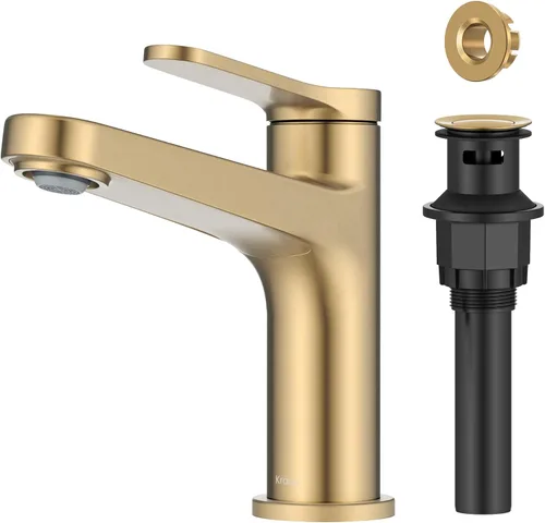 Miniatura 12 de KRAUS Indy Grifo de baño sin contacto con sensor táctil con caja de control y mezclador de temperatura en acero inoxidable libre de manchas, Acero