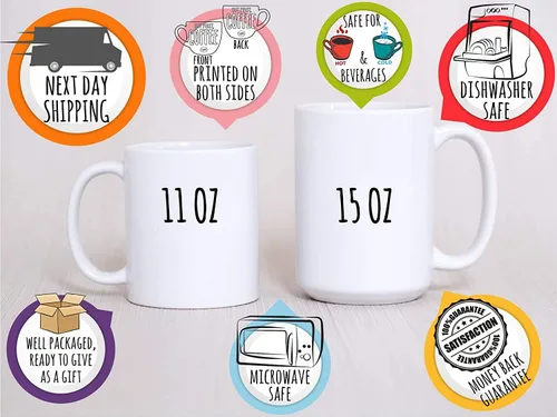 Miniatura 5 de Tazas de café personalizadas, taza de café de unicornio Dabbing con nombre, 11 onzas, regalos de unicornio personalizados