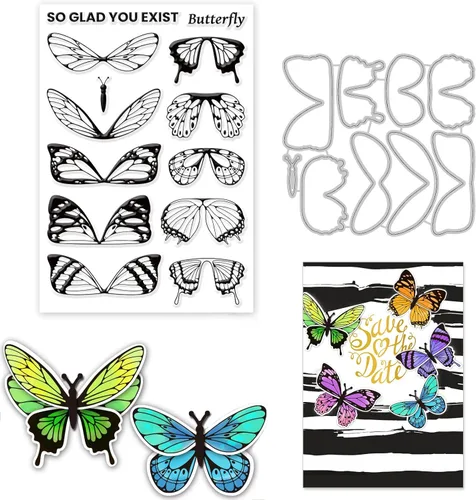 Miniatura 9 de ORIGACH Sellos y troqueles de manzanilla para hacer tarjetas, juego de troqueles y sellos de flores para álbum de recortes de bricolaje decorativo