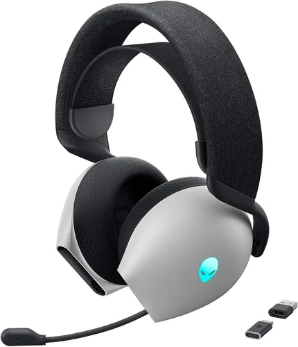 Alienware AW720H Auriculares inalámbricos para juegos de modo dual - Sonido espacial Dolby Atmos, inalámbrico 2.4 GHz, cable de conector de 0.138