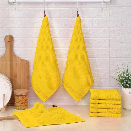 Miniatura 6 de Homaxy Paños de cocina 100% algodón, paquete de 8 – 12 x 12 pulgadas, tejido de gofre, muy suaves y absorbentes, paños de cocina de secado rápido