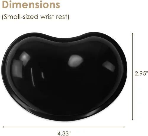Miniatura 2 de Almohadilla suave para reposamuñecas, cómoda y fresca, cojín ergonómico de gel de silicona de tamaño pequeño, almohadilla de apoyo para aliviar