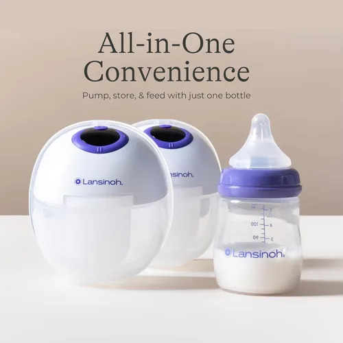 Miniatura 8 de Lansinoh Biberones de Almacenamiento de Leche Materna Paquete de 4 de 5oz Sin BPA y BPS Biberones de Alimentación de Bomba a Almacenamiento