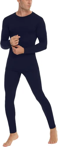 Miniatura 3 de Daupanzees Conjunto de ropa interior térmica ultra suave para hombre, elástico, ligero, con forro polar largo