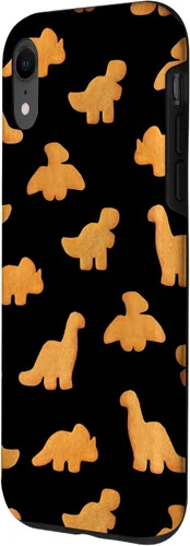 Miniatura 2 de Patrón de pepitas de pollo para iPhone XR Dinos Estuche negro realista divertido Dino