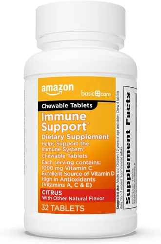 Miniatura 9 de Amazon Basic Care Comprimidos masticables de cítricos de apoyo inmunológico, 32
