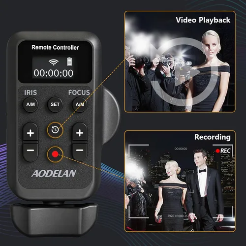 Miniatura 6 de Videocámara inalámbrica Lanc Control remoto con cable Jack de 0.098 in, IRIS, enfoque, grabación de video y Zoom Commander con Lanc o terminal
