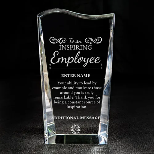 Miniatura 6 de Premio personalizado grabado con láser, diseño grabado con láser, agradecimiento, añade tu propio texto, incluye caja de regalo, premio al empleado