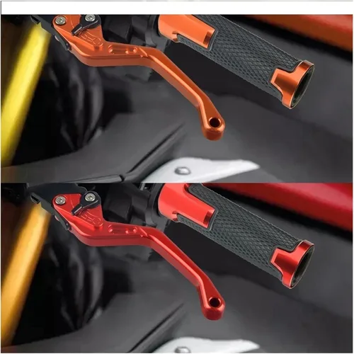 Miniatura 4 de Palancas de freno para Yamaha XTZ125 XTZ 125 2014 2015 Accesorios de carreras de motocicletas CNC, palancas de embrague de freno para manillar