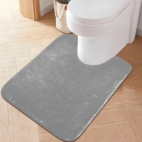 Miniatura 36 de Alfombra de baño amarilla, suave, absorbente, lavable a máquina, juego de alfombras de baño antideslizantes para puerta de baño, dormitorio