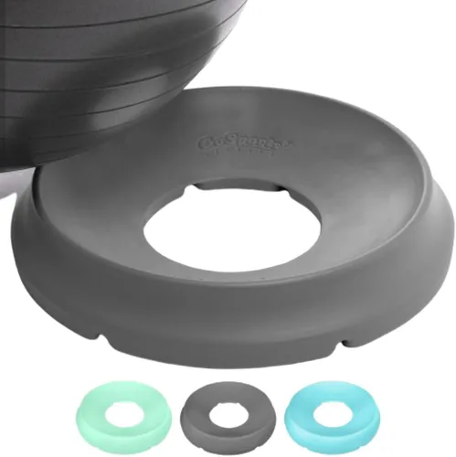 Base de pelota de yoga GoSports para pelotas de fitness - Carbón, verde o azul - Soporte de estabilidad universal Hub 360