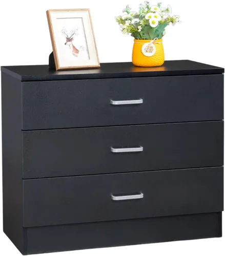 Miniatura 12 de Karl home Cómoda de 4 cajones para dormitorio, cajoneras pequeñas, mesita de noche moderna, cómoda blanca con 4 cajones de almacenamiento, Blanco