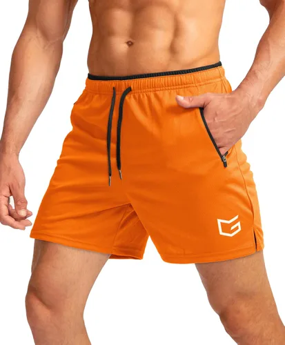 Miniatura 7 de G Gradual Pantalones cortos de correr para hombre con bolsillos con cremallera, secado rápido, gimnasio, atletismo, entrenamiento, pantalones cortos