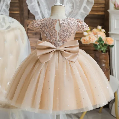 Miniatura 3 de TTYAOVO Vestido de flores para bebé, cumpleaños, princesa, fiesta, trajes de encaje