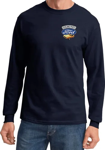 Miniatura 9 de Ford Mustang - Camiseta de manga larga con estampado de bolsillo Blanco