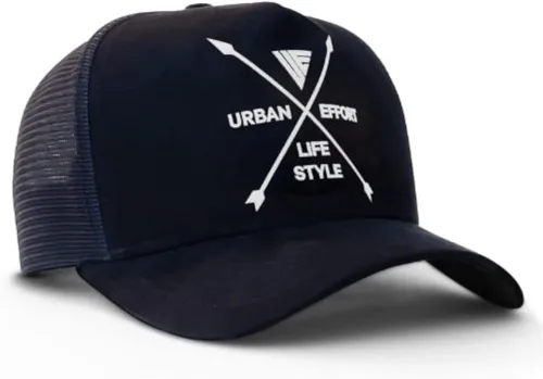 Miniatura 132 de Urban Effort Gorra trasera de malla, para hombres y mujeres, gorra de béisbol de 5 paneles, gran cierre a presión para caza y senderismo