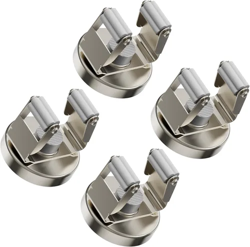 Miniatura 10 de ULIBERMAGNET Soporte Magnético para Trapeador y Escoba, Soporte Magnético de Servicio Pesado Móvil para Escobas, Colgador Antideslizante Montado