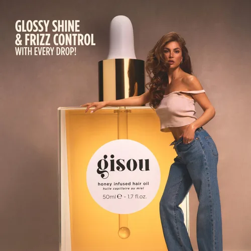 Miniatura 7 de Gisou Aceite para Cabello Infundido con Miel Mini - Tratamiento Hidratante y Control del Encresparse con Miel de Mirsalehi, Añade Brillo