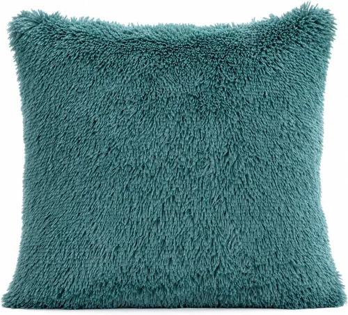 Miniatura 20 de Reafort Juego de 2 fundas de almohada estándar de pelo largo de lujo, piel sintética de 20 x 26 pulgadas con cierre de sobre