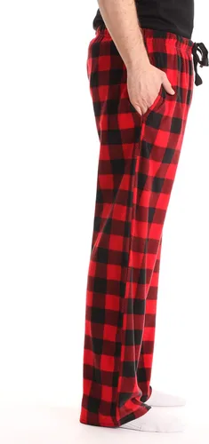 Miniatura 2 de #followme - Pantalones de pijama de microvellón a cuadros escoceses para hombre