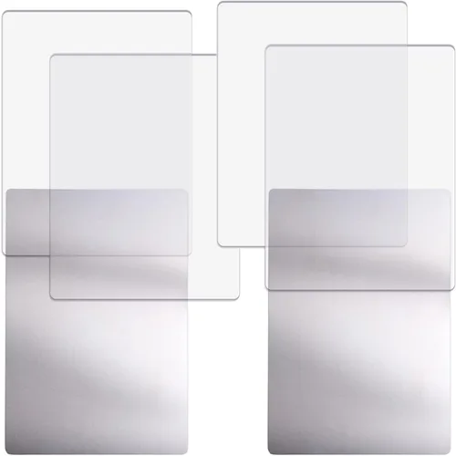 Miniatura 18 de BAOFALI 2 unidades/1 par de almohadillas de corte estándar para máquina de troquelar; placas de corte de plástico de policarbonato transparente, 2