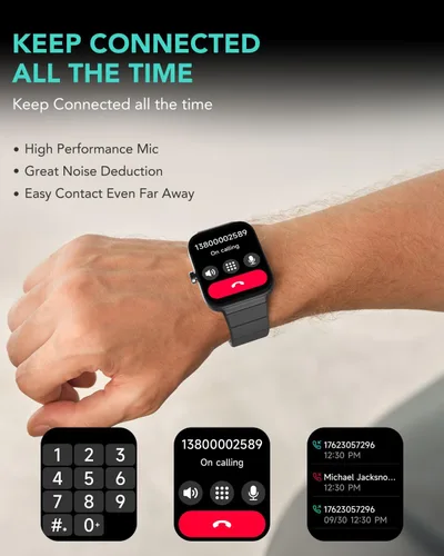 Miniatura 6 de SKG Reloj de seguimiento de actividad física de 1.8 pulgadas para hombres y mujeres con 2 bandas, reloj inteligente integrado con Alexa para Android