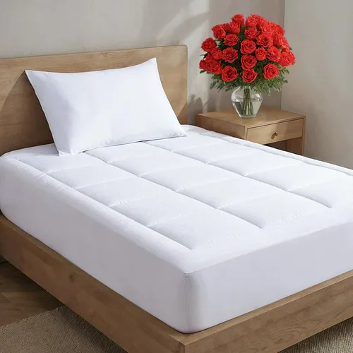 Protector de Colchón Tamaño Twin XL – Protector de Colchón Acolchado Ajustable – Cubierta Superior Tipo Pillow Top de Algodón con Bolsillos