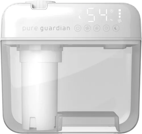 Miniatura 7 de PureGuardian Humidificador ultrasónico de niebla fría de 1 galón, tiempo de funcionamiento de 48 horas, calas de 410 pies cuadrados, humidistato