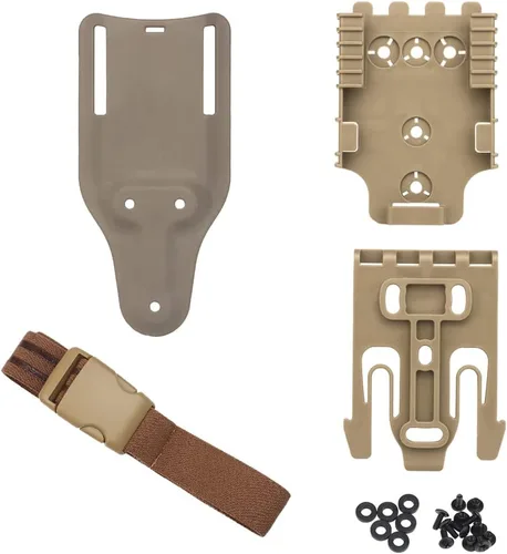 Miniatura 11 de Kit de sistema de bloqueo rápido, con correas de muslo, plataforma de lazo para cinturón de pierna de paseo medio (7.9 in) QLS 22 19 base