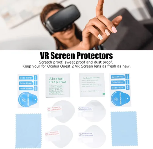 Miniatura 2 de 070 4Pcs Protective Film Lens Protector for Oculus Quest 2, Scratch-Resistant Lens Film VR Screen Cover Protectors for Virtual Reality Lenses
